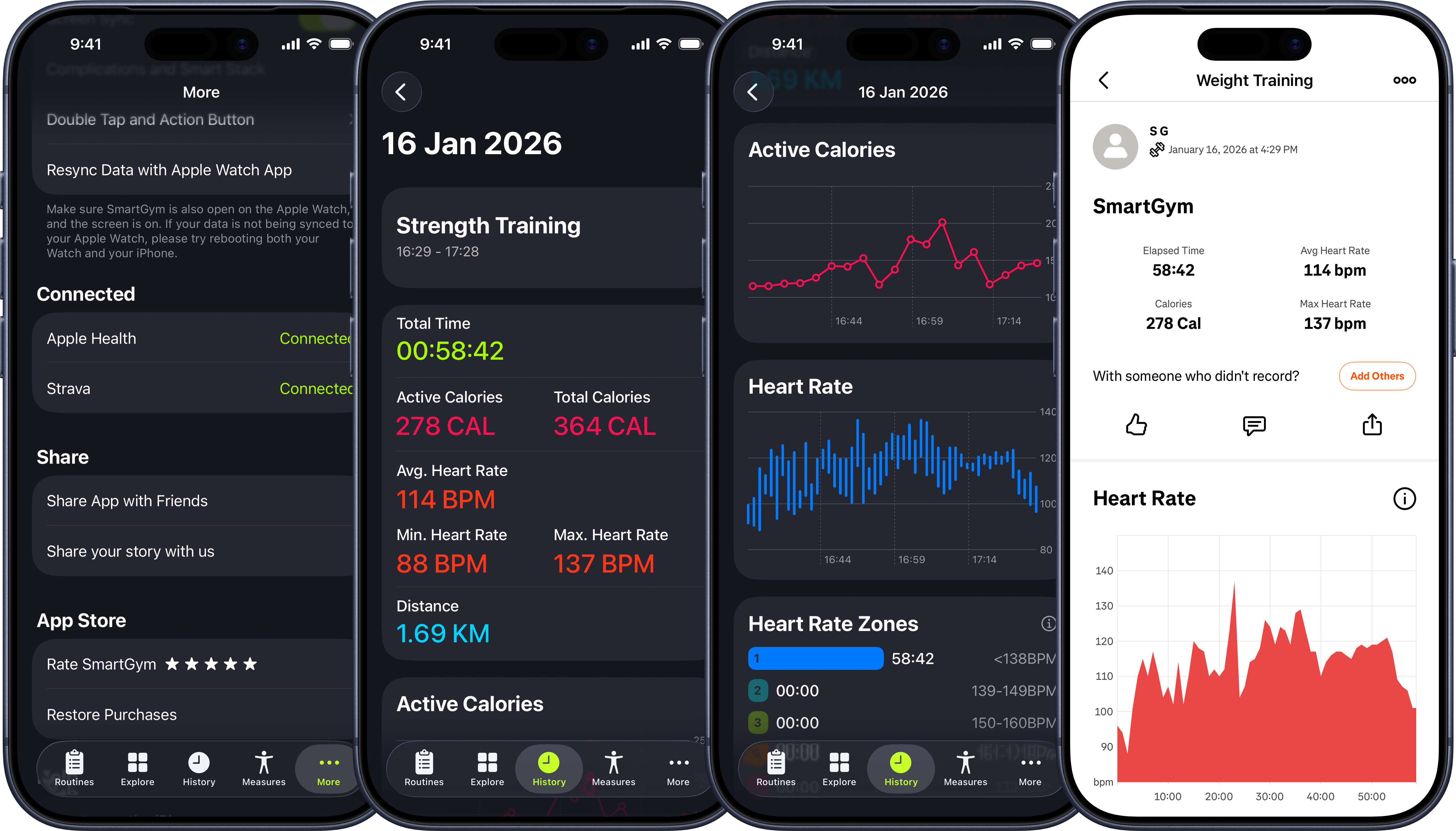 Strava connection and workout sync in SmartGym