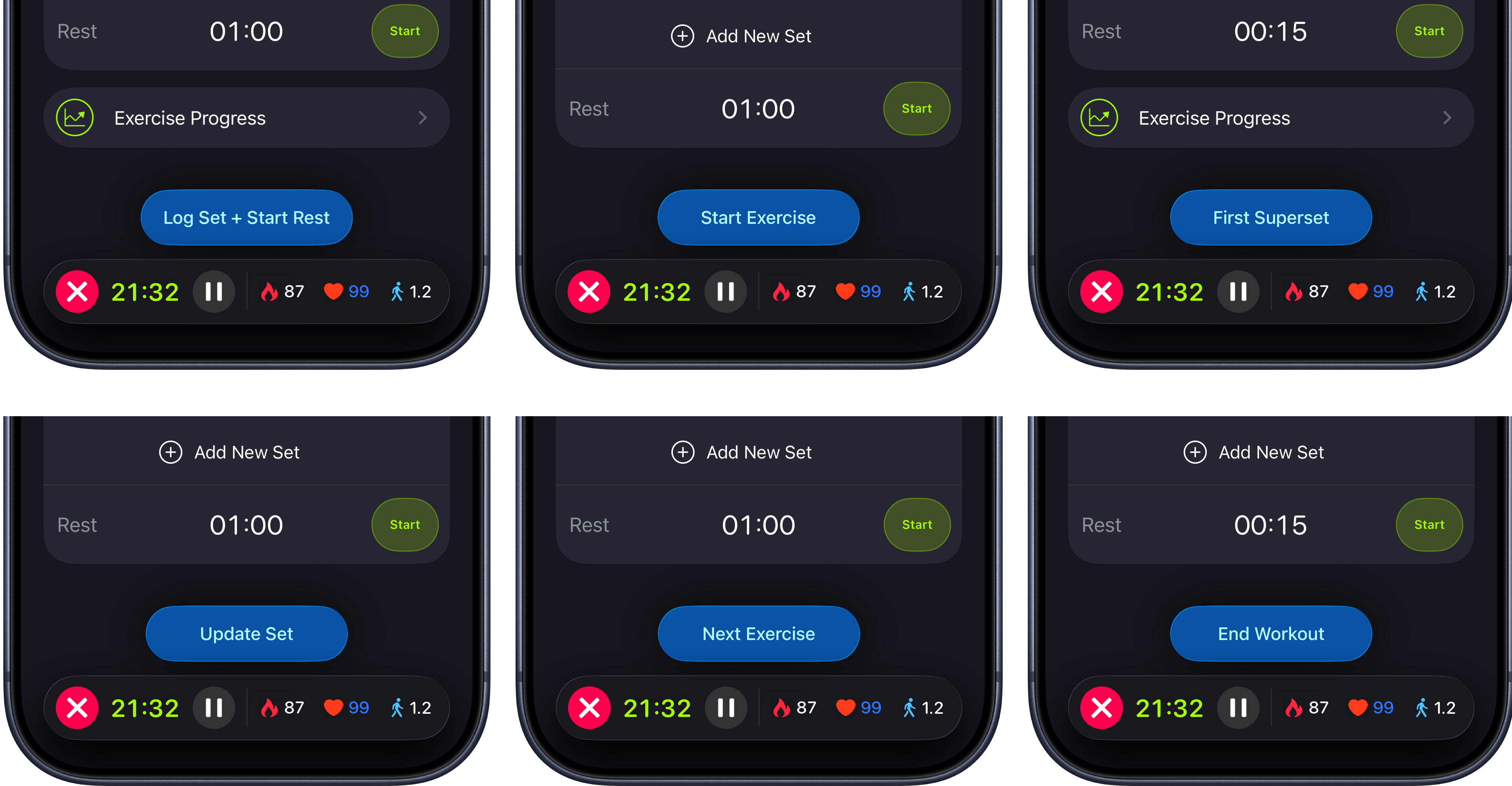 Redesigned Smart Action Button in SmartGym