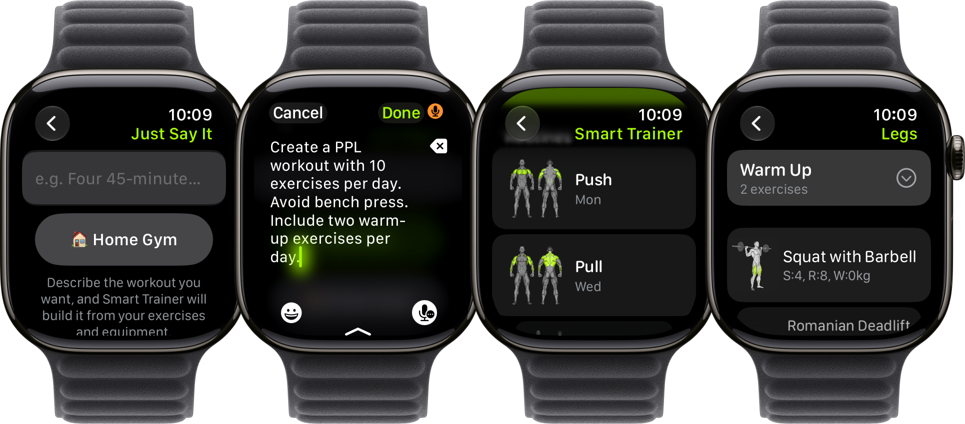 Creating a workout with natural language on Apple Watch